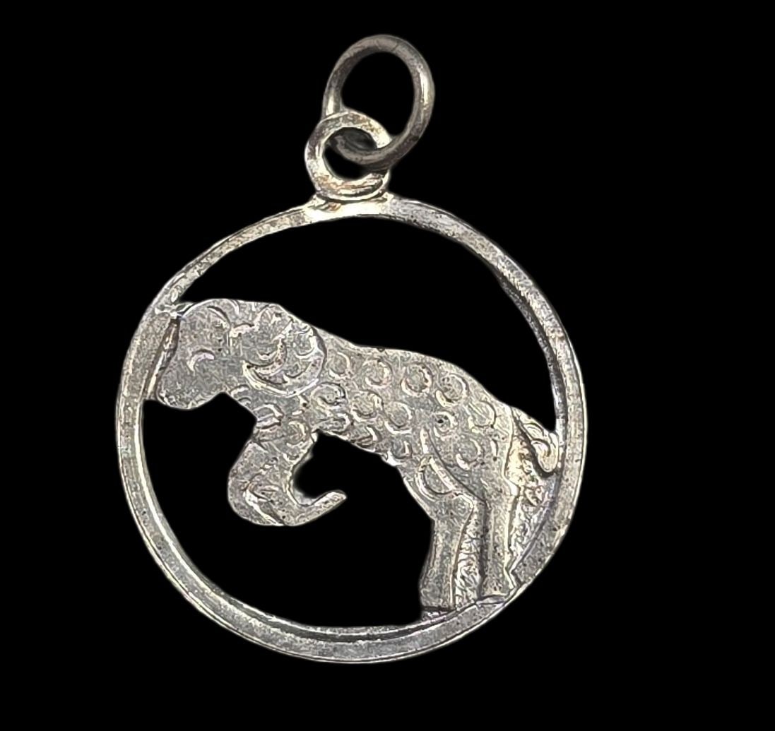 Vintage Mid-Century European 830 Silver Zodiac Pendant - Aries: Very good vintage condition with minor patina and wear according to age. Measures approx. 1/2" high and weighs ca. 0.5 grams. Marked for 830 (83%) Silver.