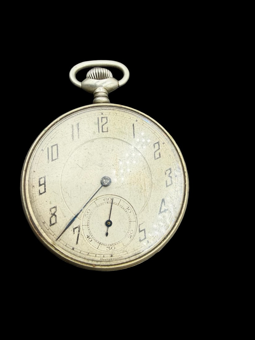Stunning Vintage Gold Tone Stainless Steel Pocket Watch (1 of 2)