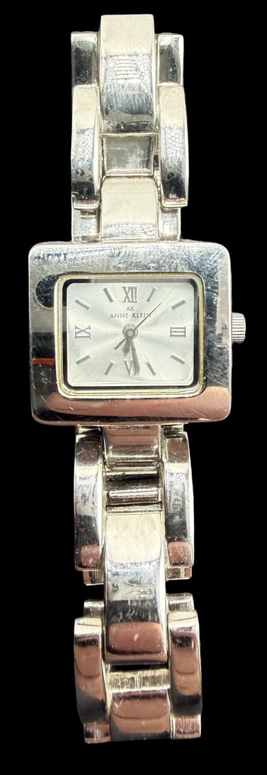 Vintage ANNE KLEIN Stainless Steel Silver Tone Ladies Watch (1 of 3)