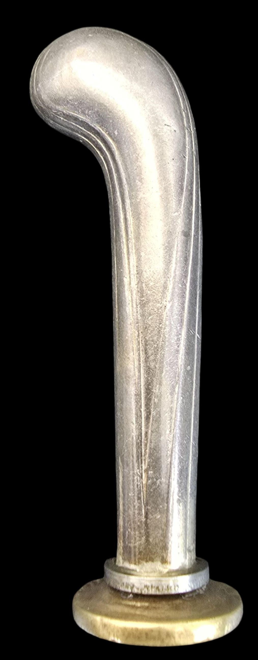 Antique 19th Century Silverplate Stamp Seal - Crossed Keys: Very good vintage condition with minor patina according to age. Measures approx. 3" high and weighs ca. 30 grams.