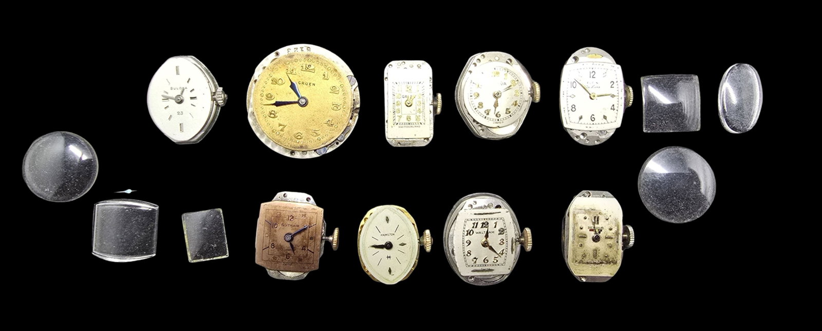 Lot of Watch Movements & Watch Parts (1 of 2)
