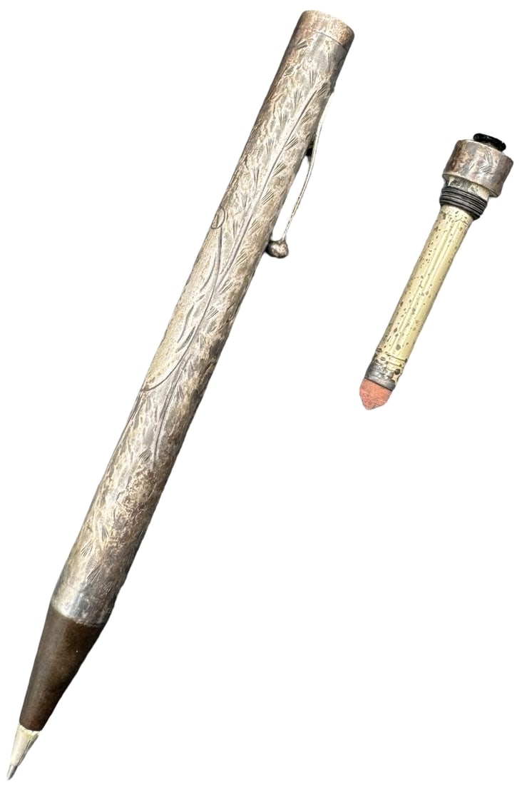 Beautiful ca. 1920s WATERMAN'S "IDEAL" Sterling Silver Mechanical Pencil