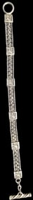 Gorgeous Ornate Vintage European Sterling Silver Bracelet