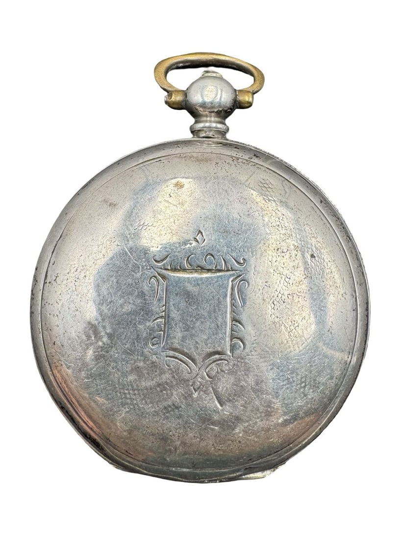 Rare Antique SERKISOFF 800 Silver Pocket Watch w/ Ottoman Dial & BILLODES Movement: Non-functional, no glass, one hand is missing. Case diameter measures approx. 1.95". Weighs approx. 90.20 grams. Marked for 800 Silver.
