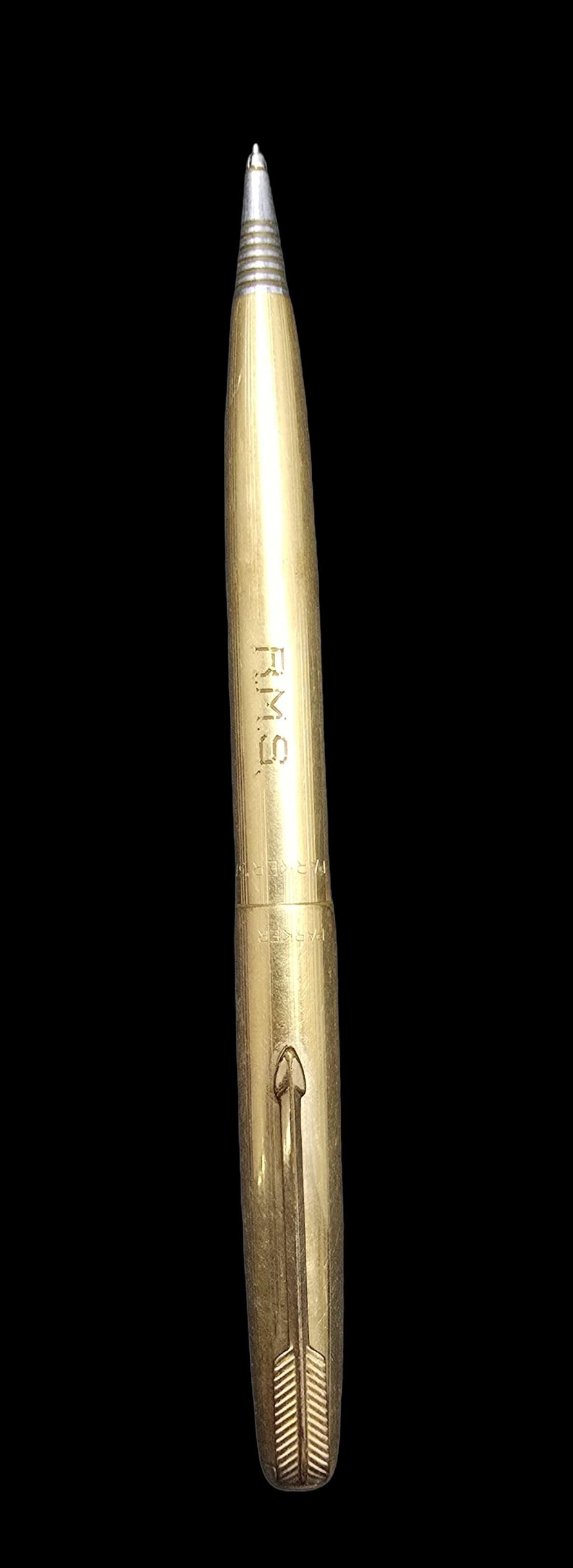 Amazing Vintage R.M.S PARKER Gold Filled Pen: Good vintage condition w/ patina and wear according to age and use, see pictures. Measures approx. 5 1/2" long and 1/2" wide and weighs ca. 22 grams. Marked for Gold Filled