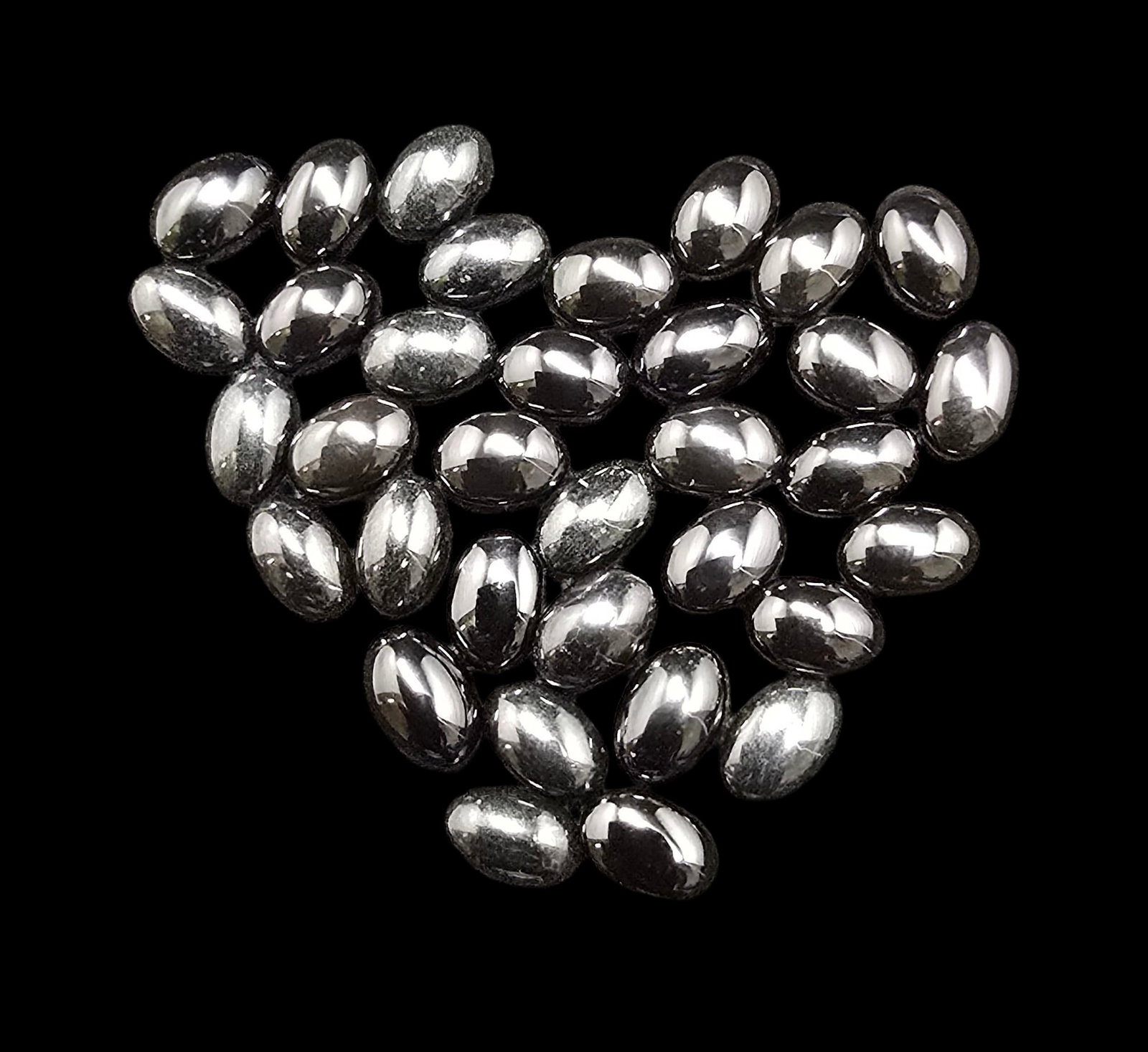 Lot of Cut Gemstones - Black Onyx (1 of 2)