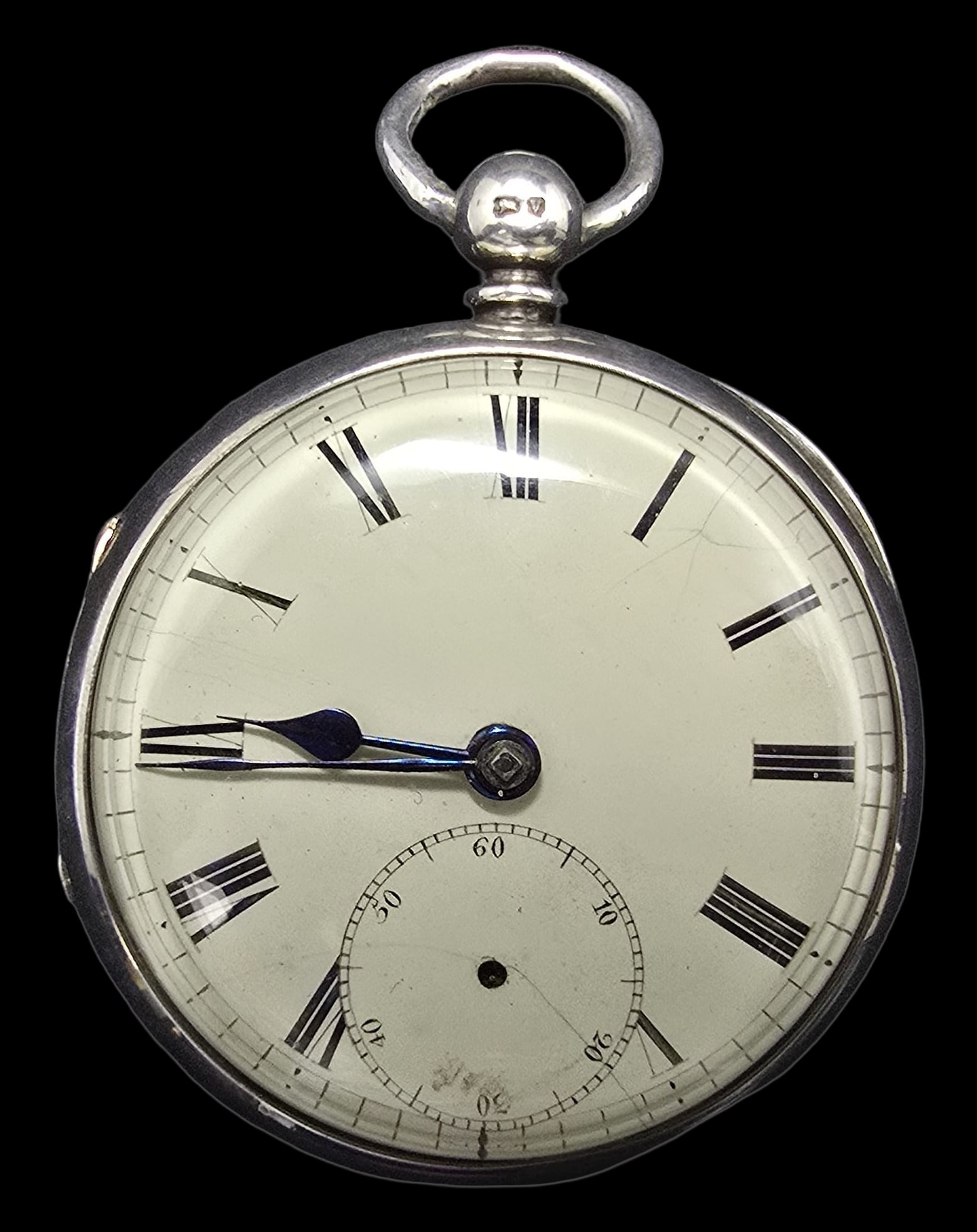 Gorgeous Ornate Antique Sterling Silver Pocket Watch: Very good vintage condition w/ minor patina according to age; doesn't work. Measures approx. 3" long x 2" wide and weighs ca. 105 grams. Marked Sterling Silver.