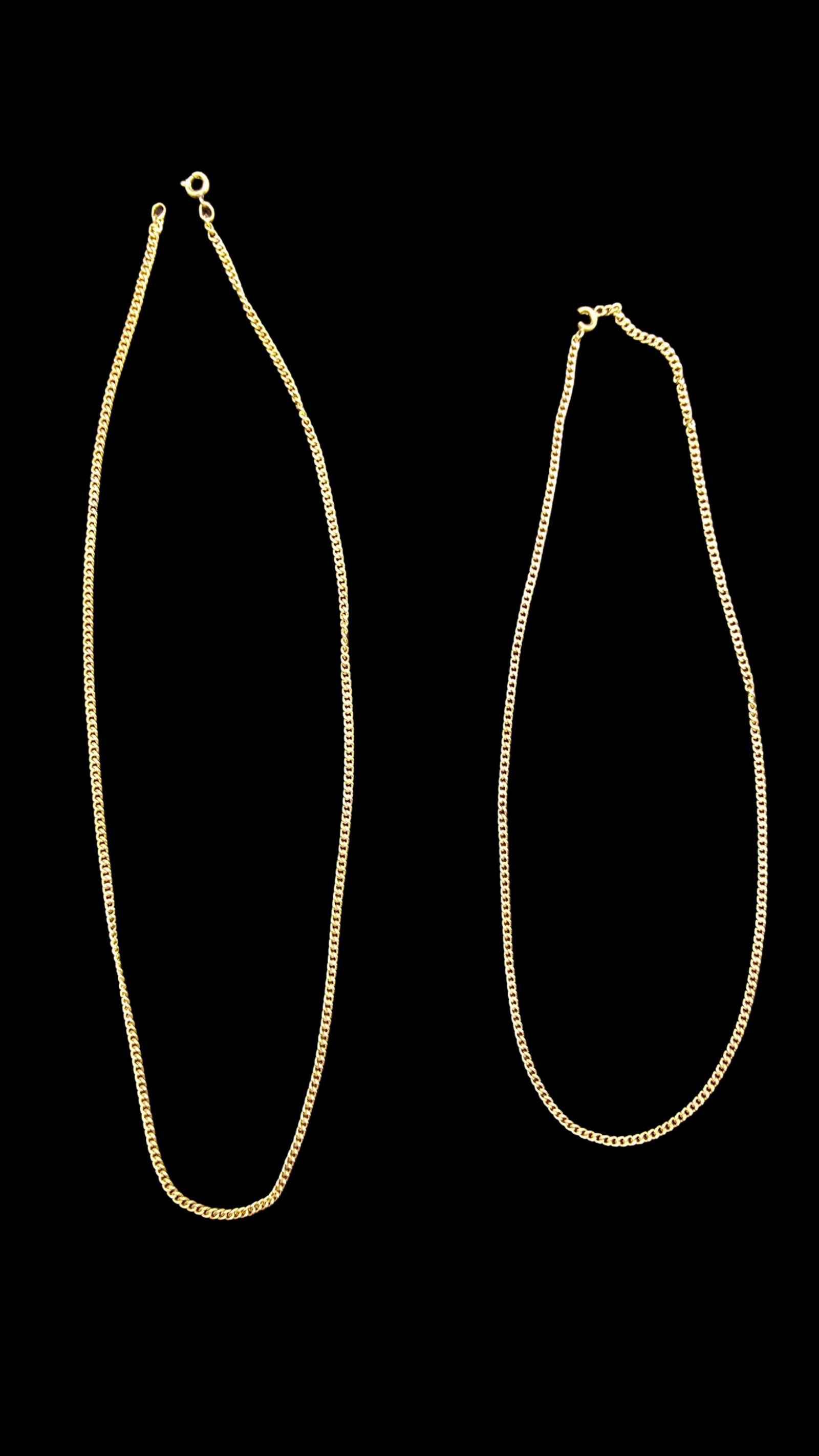 Stunning Pair of Vintage Gold Filled Necklaces (1 of 3)