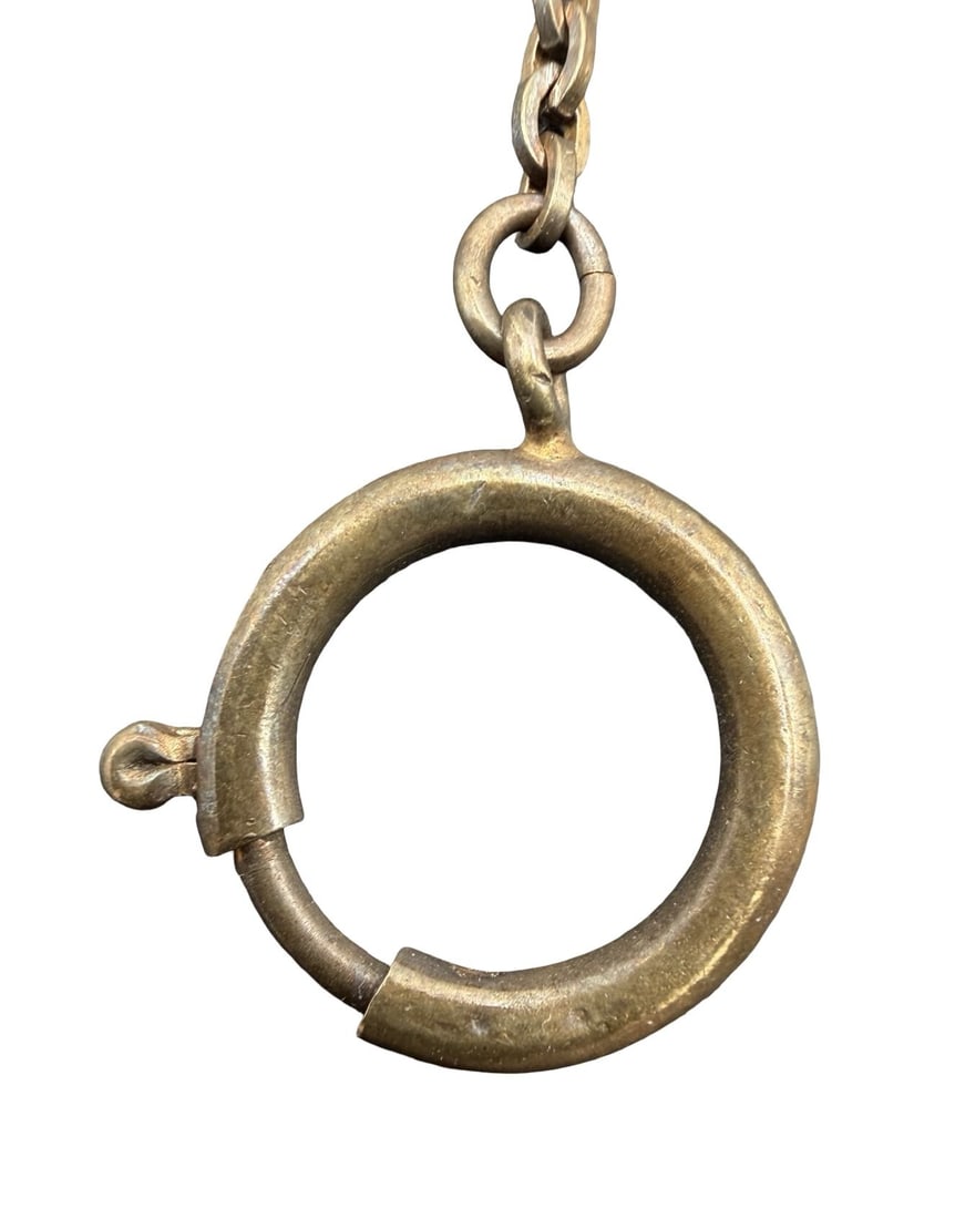 Beautiful Ornate Vintage Gold Filled Pocket Watch Chain: Very good vintage condition with minor patina according to age. Measures approx. 8" long and 1/4" wide and 1/4" high and weighs ca. 5.1 grams.