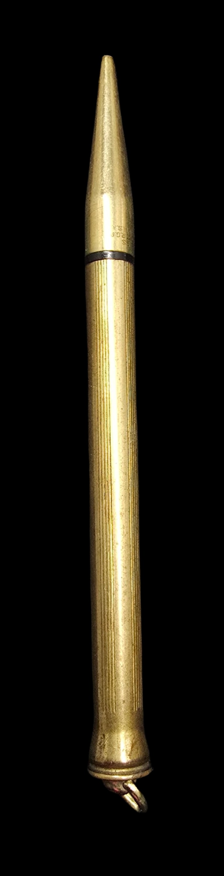 Amazing Antique CROSS Gold Filled Ballpoint Pen: Very good antique condition w/ minor patina according to age. Measures approx. 4" long and weighs ca. 6.5 grams.