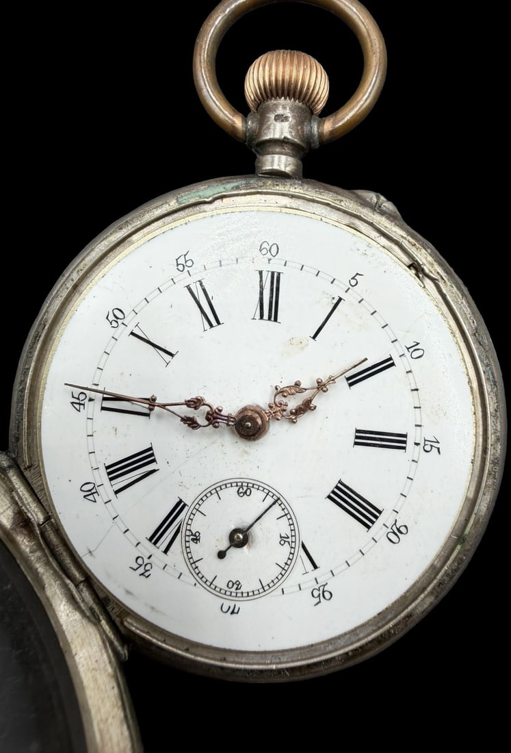Gorgeous Ornate Vintage REMONTOIER 800 Silver & 6 Rubis Pocket Watch: Good vintage condition w/ patina and wear according to age and use, see pictures. Measures approx. 1 1/2" long and 1 1/2" wide and weighs ca. 74.6 grams. Marked for 800 Silver & REMONTOIER. Watch isn'