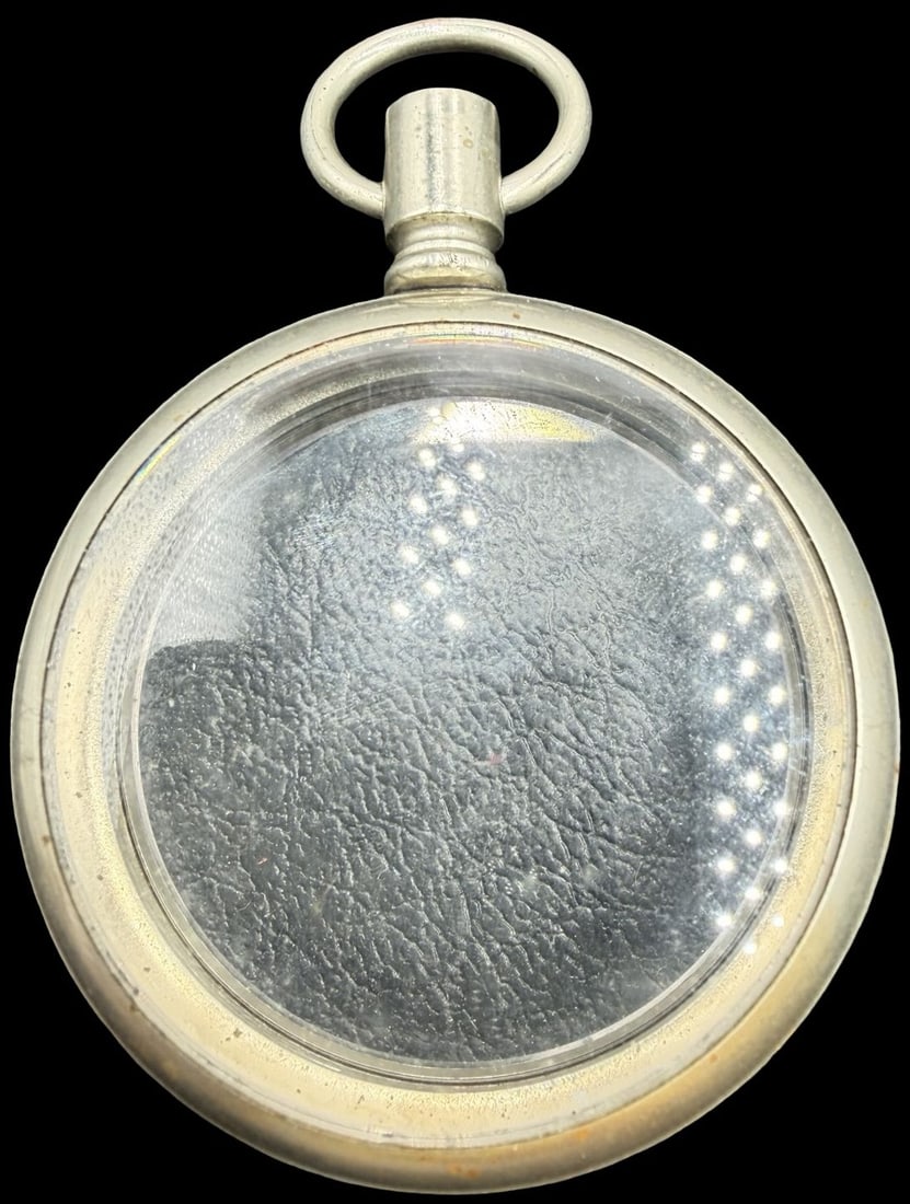 Gorgeous Vintage Silver-Tone Pocket Watch Case: Good vintage condition w/ patina and wear according to age and use, see pictures. Measures approx. 1 1/2" long and 1 1/2" wide and weighs ca. 26.63 grams.