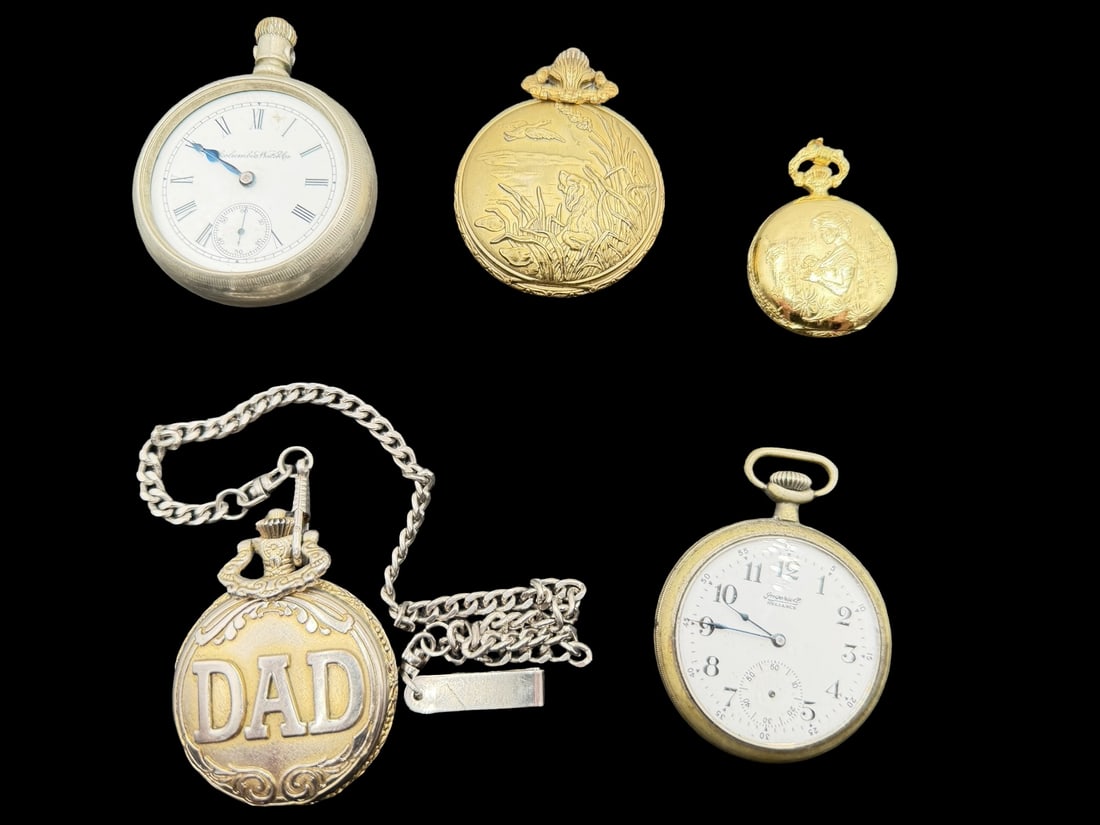 Lot of 5 Pocket Watches (1 of 8)