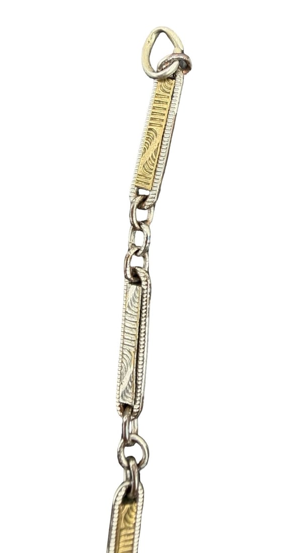 Beautiful Ornate Vintage 14K Gold Filled Pocket Watch Chain: Very good vintage condition with minor patina according to age. Measures approx. 12" long and 1/4" wide and weighs ca. 5.9 grams. Marked for 14K Gold Filled.