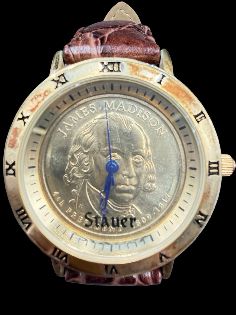 Stunning Ornate Vintage STAUER Men's Watch James Madison w/ box (1 of 5)