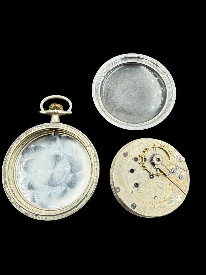 Gorgeous Vintage Stainless Steel & Silver Dial Watch: Good vintage condition w/ patina and wear according to age and use, see pictures. Measures approx. 1 1/2" long and 1 1/2" wide and weighs ca. 142.12 grams. Watch isn't working.