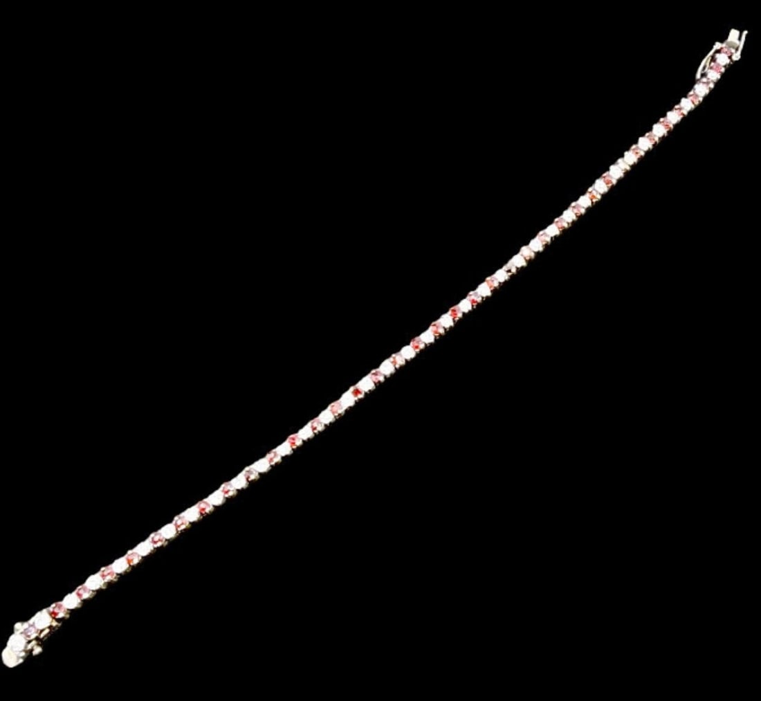 Gorgeous Ornate Vintage Gilt European Sterling Silver & Clear Rhinestone Bracelet: Good vintage condition w/ patina and wear according to age and use, see pictures. Measures approx. 8" long and 1/4" wide and weighs ca. 8.5 grams. Marked Sterling Silver