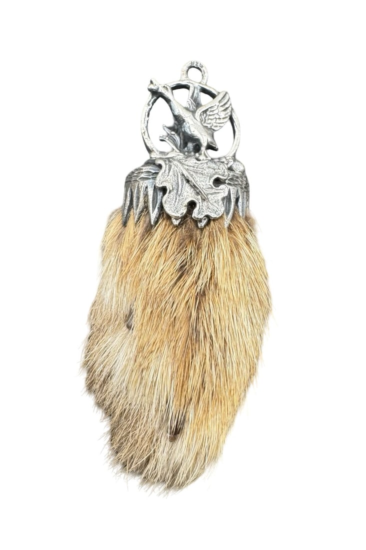 Rare Vintage Central European Sterling Silver Flying Duck & Duck Foot Alpine Hunting Trophy Pendant: Very good vintage condition with minor patina according to age. Measures approx. 2 1/2" long x 1" wide. Weighs ca. 11.81 grams. Marked for Sterling Silver.