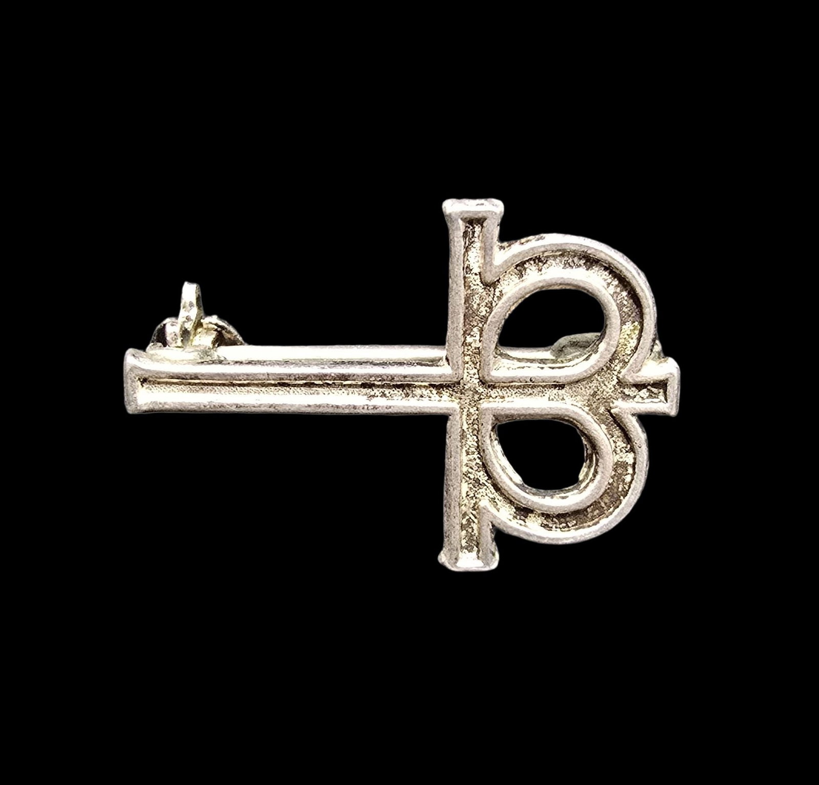 Gorgeous Vintage 900 Silver Cross Pin Brooch (1 of 2)