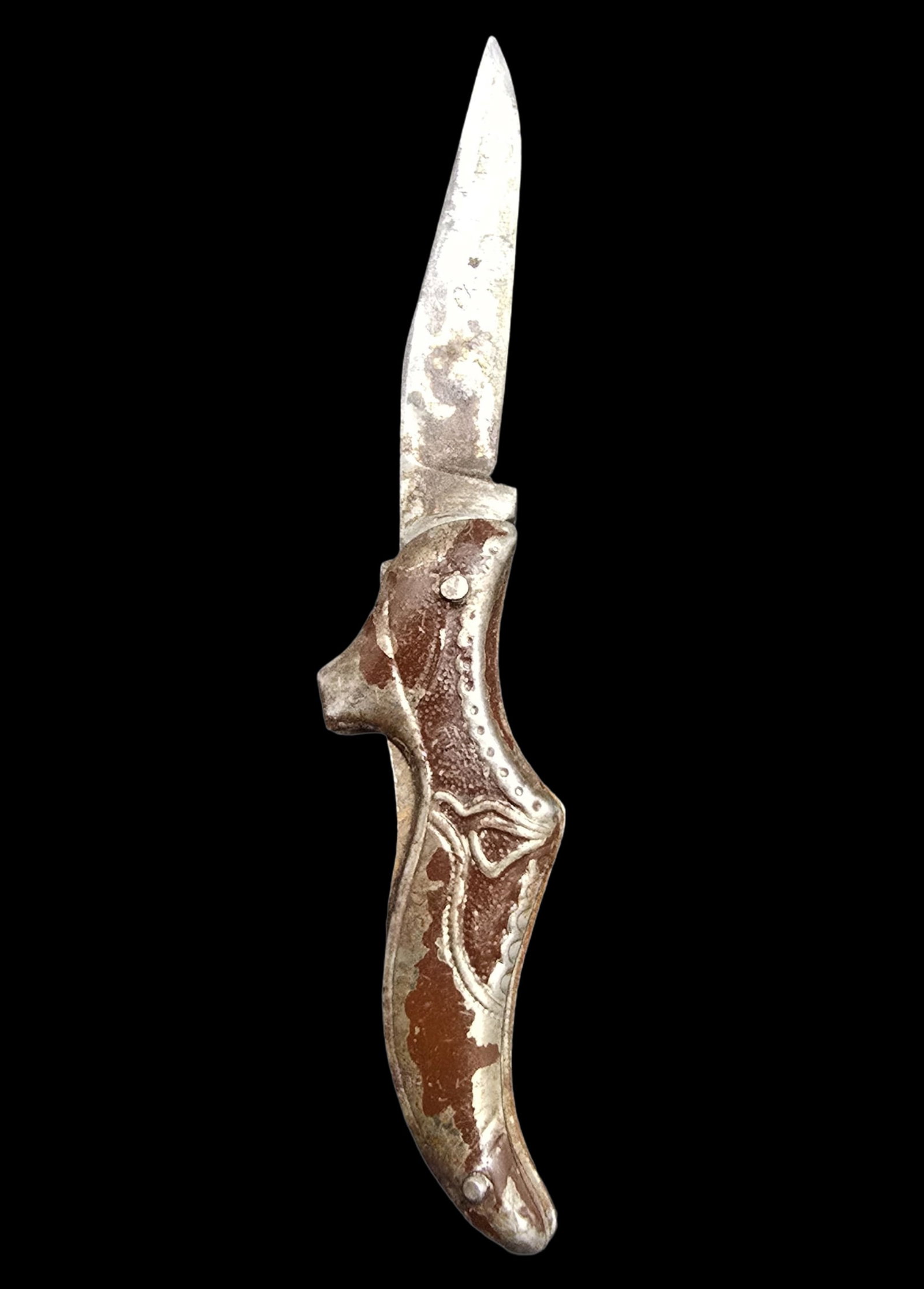 Very Rare Antique German Women's Shoe Miniature Folding Knife: Very good antique condition with minor patina according to age. Weighs ca. 8 grams.