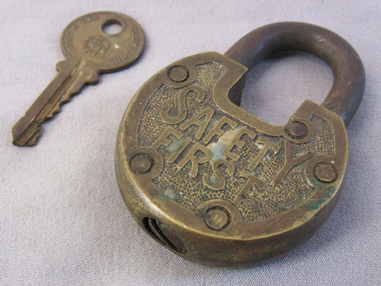 A. Freberg "Safety First"  Brass Padlock (1 of 5)