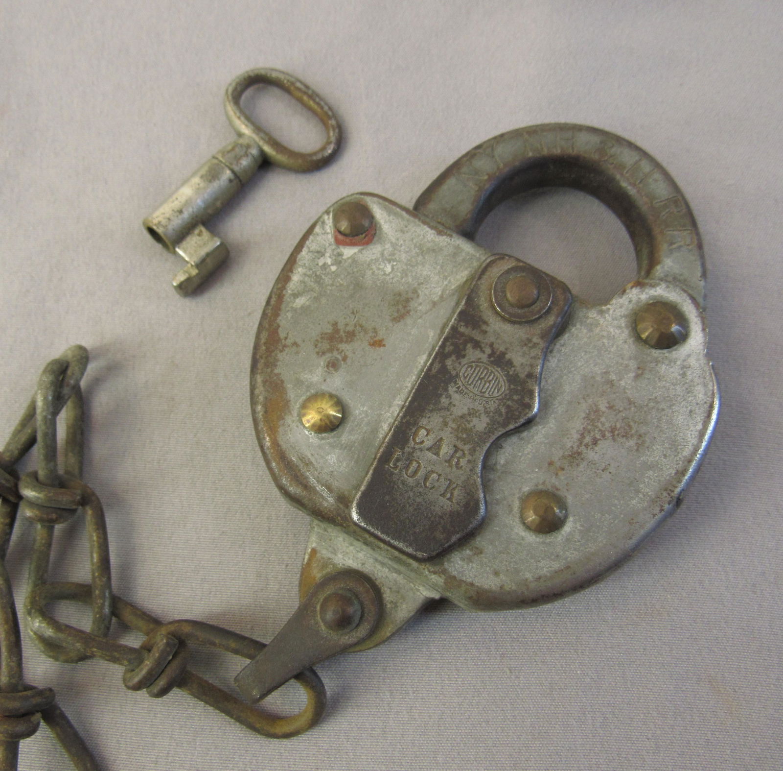 Corbin Railroad  "Car Lock" New York New Haven (1 of 6)