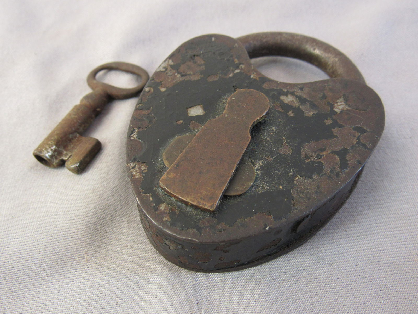 Padlock Attributed to M.W.&Co. ( Mallory Wheeler & Co) with key (1 of 5)