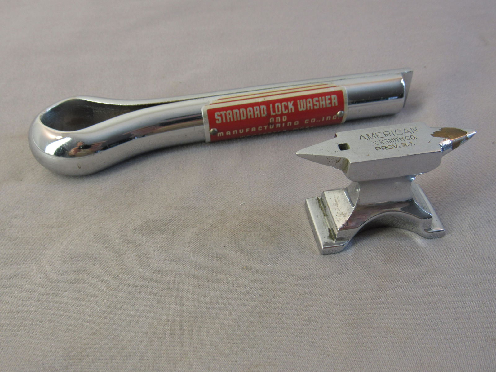 (2) Advertising Paperweights (1 of 4)