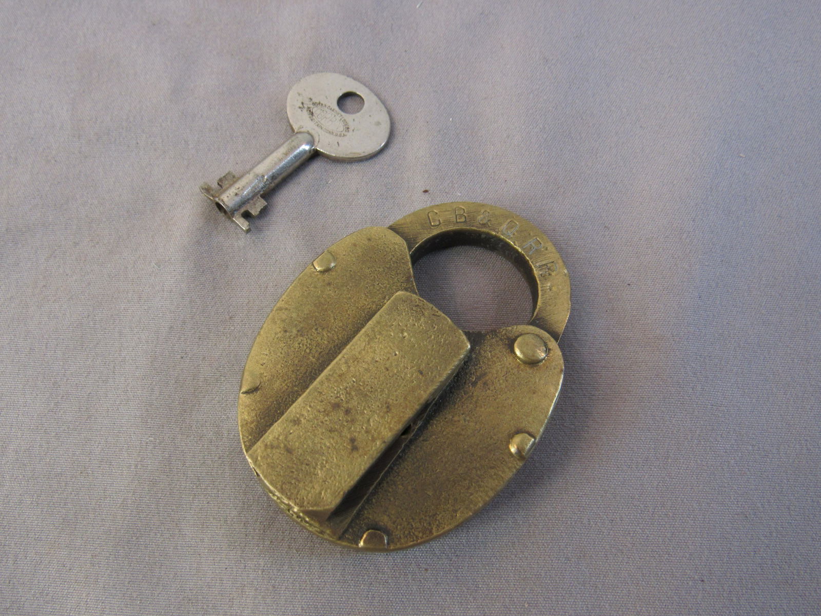 C.B.&O Railroad Lock with Key (1 of 4)