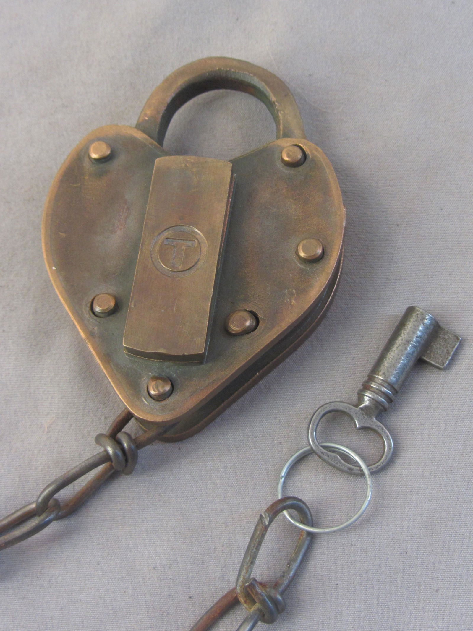 MBTA railroad lock.  Massachusetts Made Padlock (1 of 5)