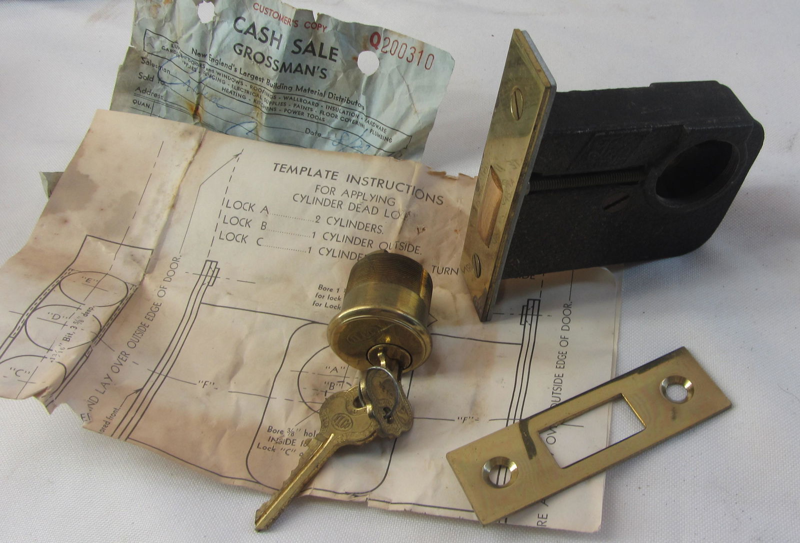 N.O.S Mortise Deadlock  New old Stock Restoration Hardware (1 of 2)