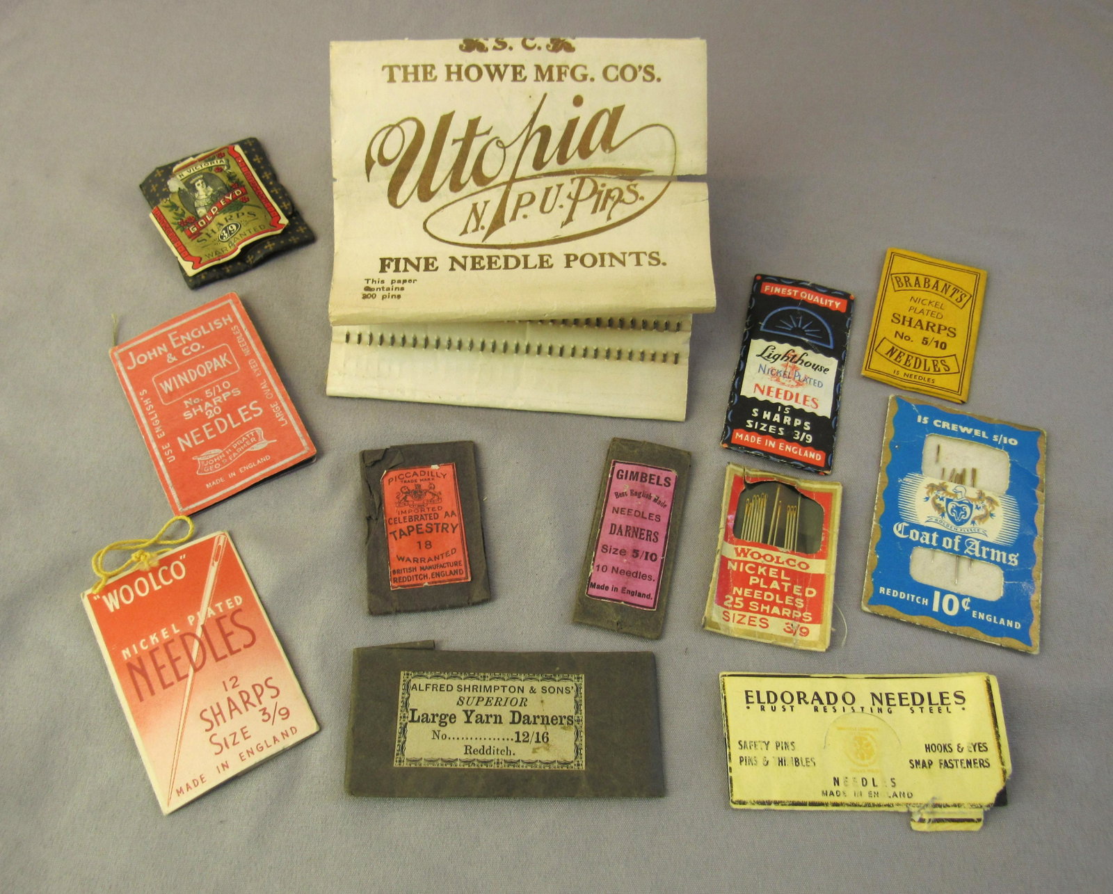 Lot of English Sewing needles: Lot of English Sewing needles