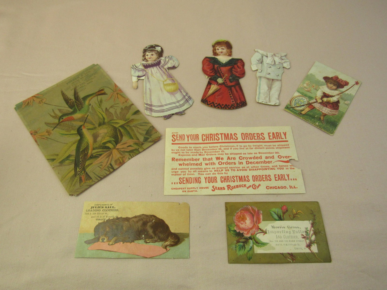 Lot of paper goods featuring Clarks company ephemera: Lot of paper goods featuring Clarks company