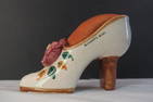 Pincushion, ceramic shoe