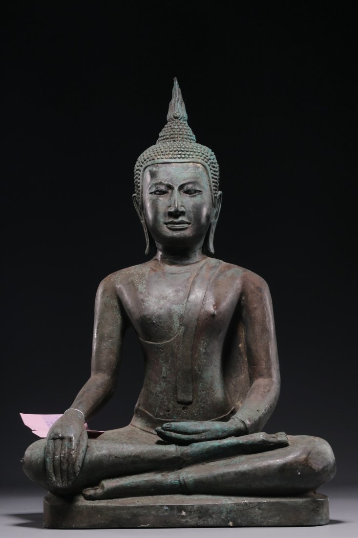 [FROM GALLERY] A QING DYNASTY  BRONZE BUDDHA STATUE (1 of 9)