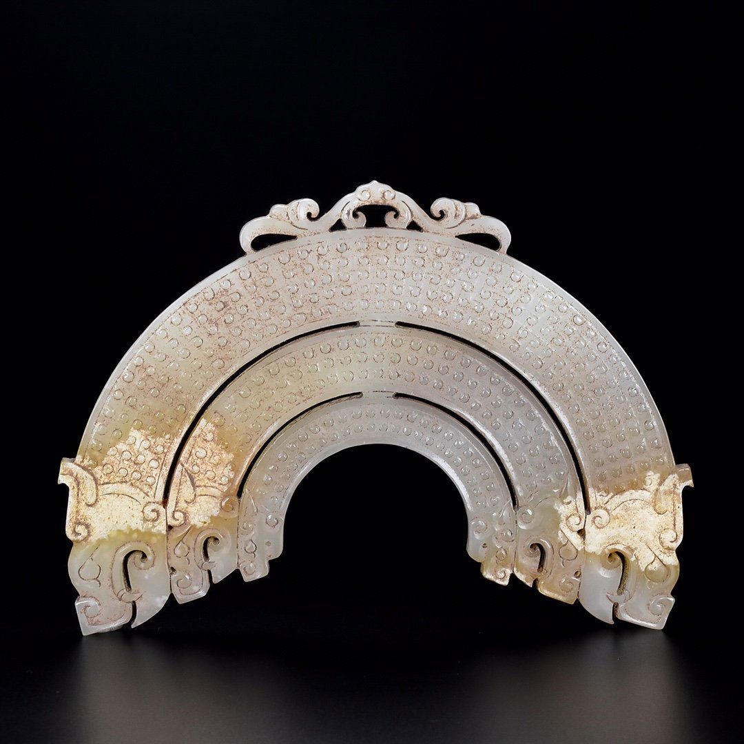 [FROM GALLERY] A HAN DYNASTY ANCIENT JADE CHILONG JADE HENG (1 of 9)