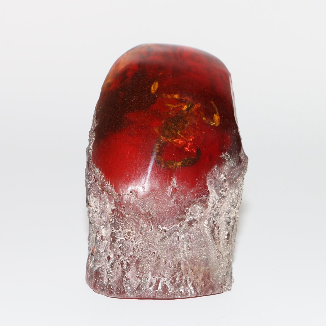 [FROM PRIVATE COLLECTION] A NATURAL AMBER SCORPION FOSSIL: [FROM PRIVATE COLLECTION] A NATURAL AMBER SCORPION FOSSIL