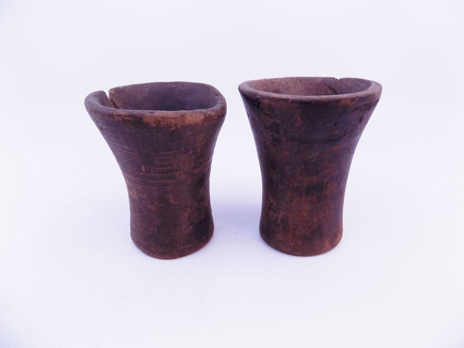 Pair of Pre-Columbian Inca Kero Cups (1 of 9)