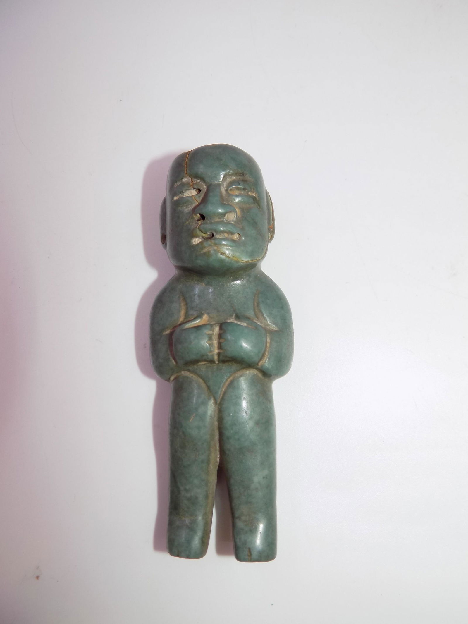 Pre-Columbian Jade Carved Olmec Figure (1 of 7)