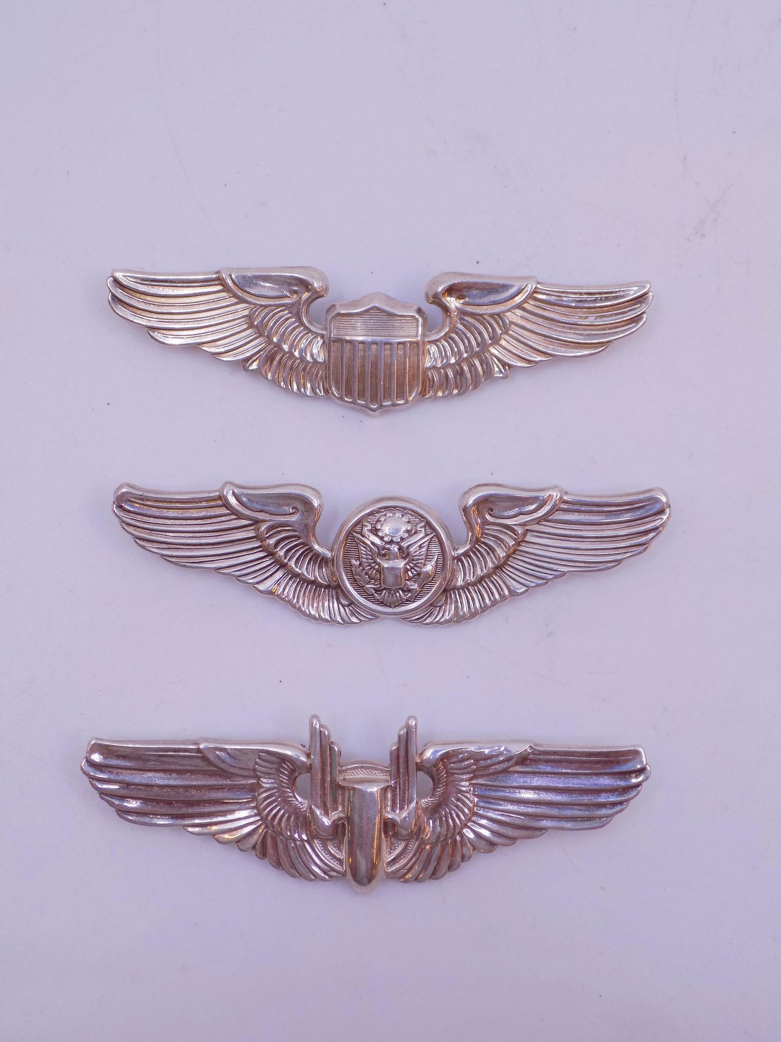 WWII Chain Loop Sterling Silver Pendants (1 of 6)