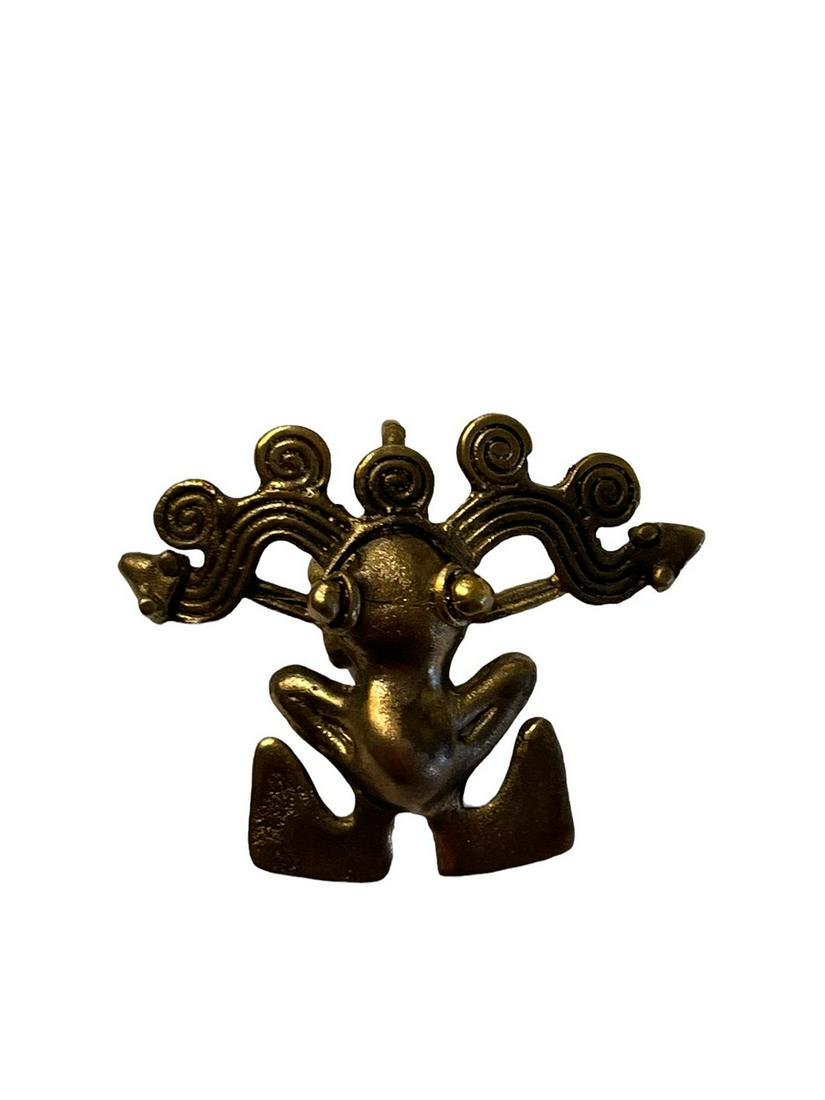 Pre-Columbian Panamanian Gold Frog Tumbaga (1 of 3)