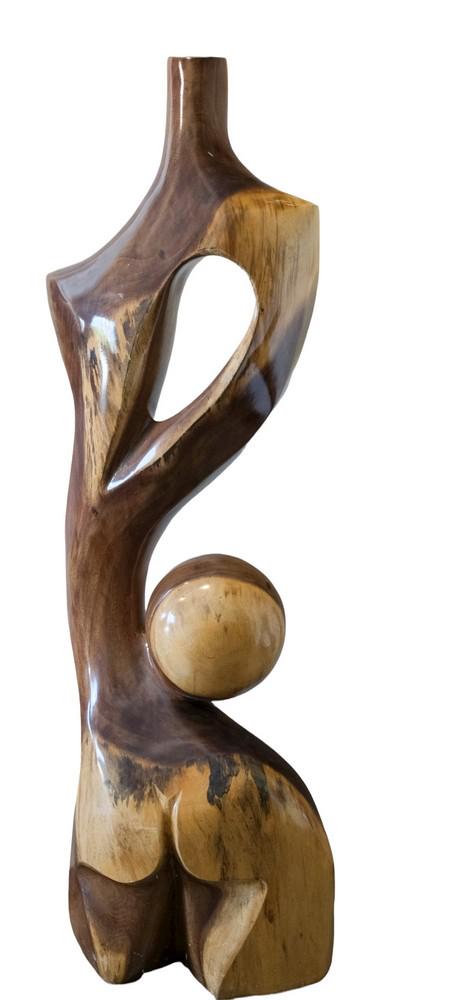 Exotic Oversized Hardwood Sculpture (1 of 1)