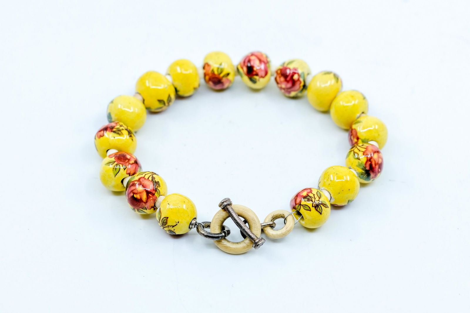 Ceramic and Bead Bracelet (1 of 5)