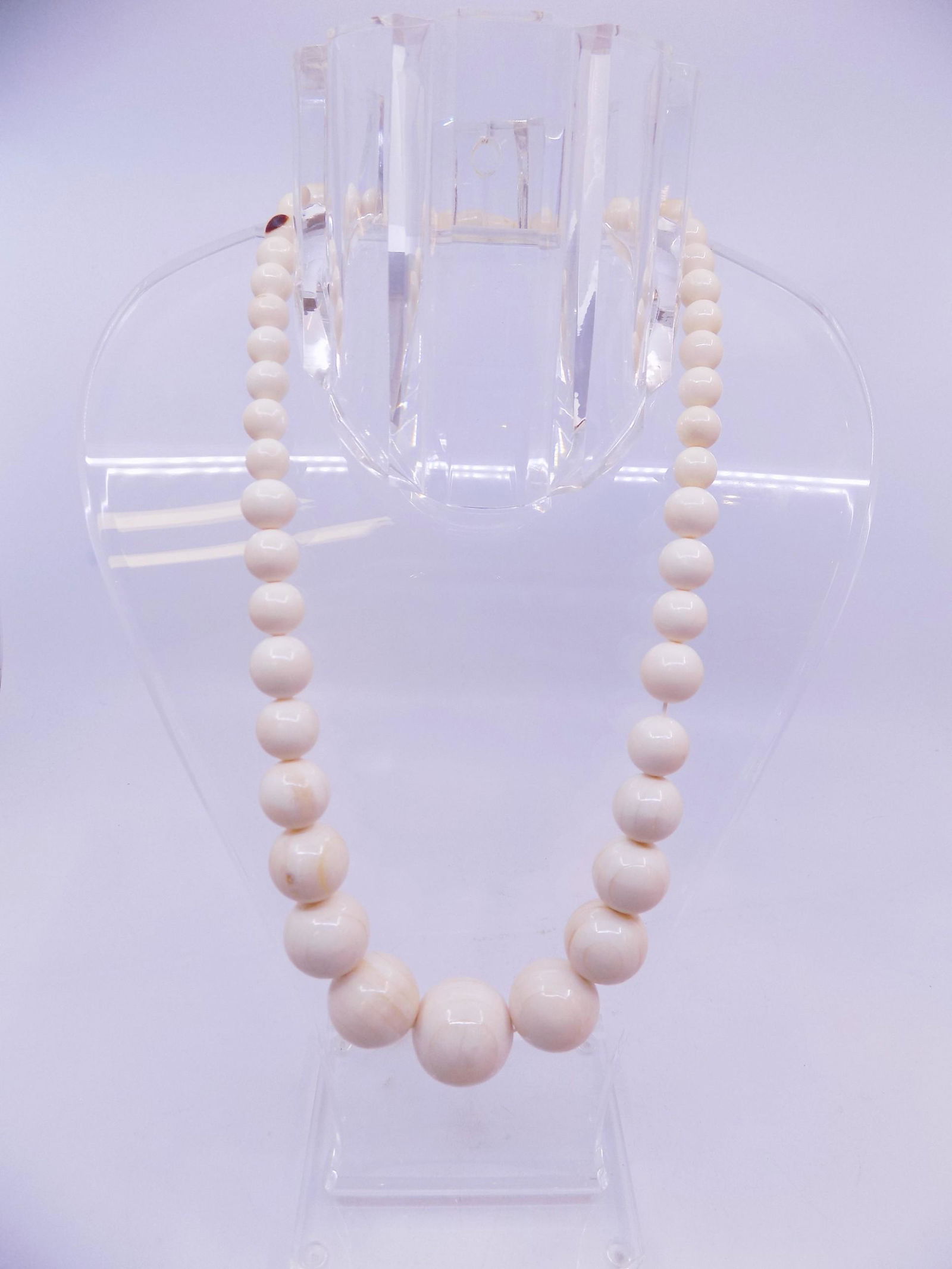 Antique Carved Bead Necklace (1 of 5)