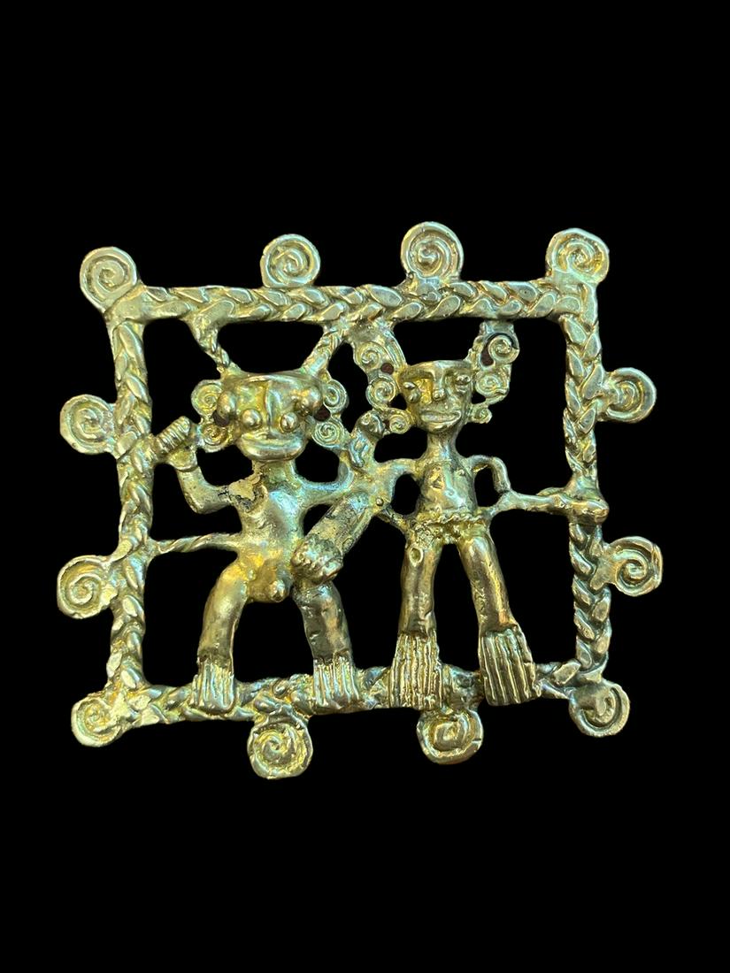 Pre-Columbian Tumbaga Panamanian Pendant (1 of 4)