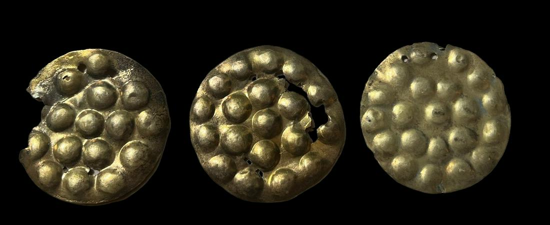 Pre-Columbian Chimu Gold Disc Pendants (1 of 4)