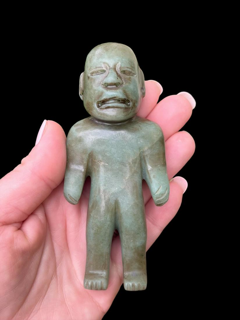 Pre-Columbian Jade Olmec Figure (1 of 4)