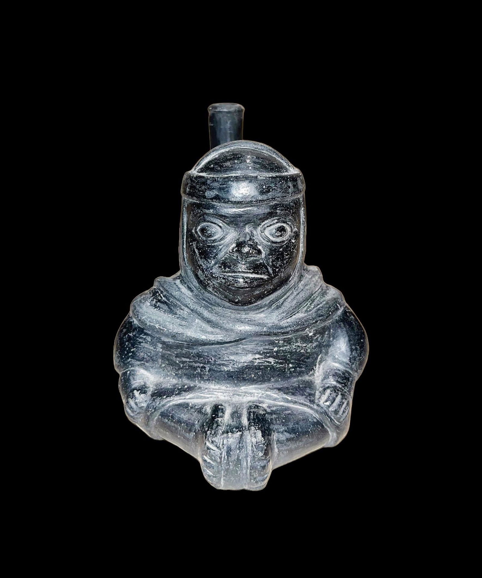 Pre-Columbian Blackware Stirrup Vessel (1 of 6)