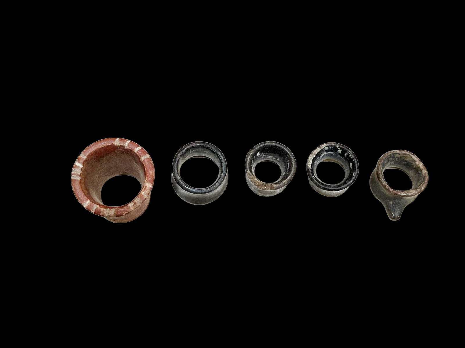 Pre-Columbian Clay Ear Spools, 5 (1 of 5)