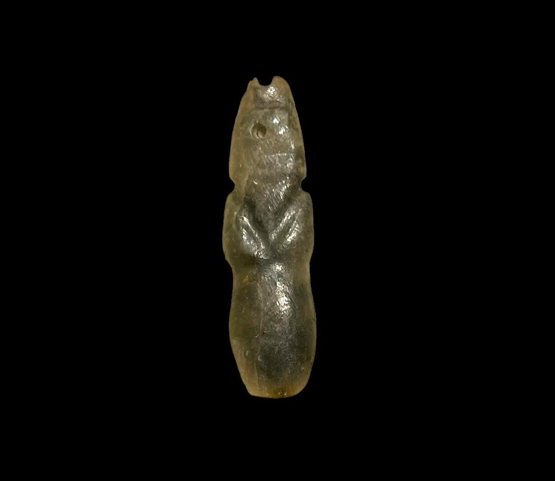 Pre-Columbian Jade Avian Axe God, Translucent (1 of 6)